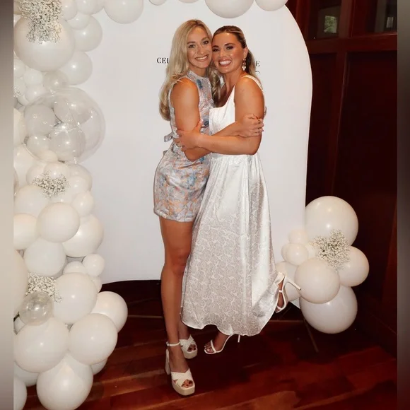 Floral Sleeveless Mini Dress - Blue and Orange - Picture 3 of 11